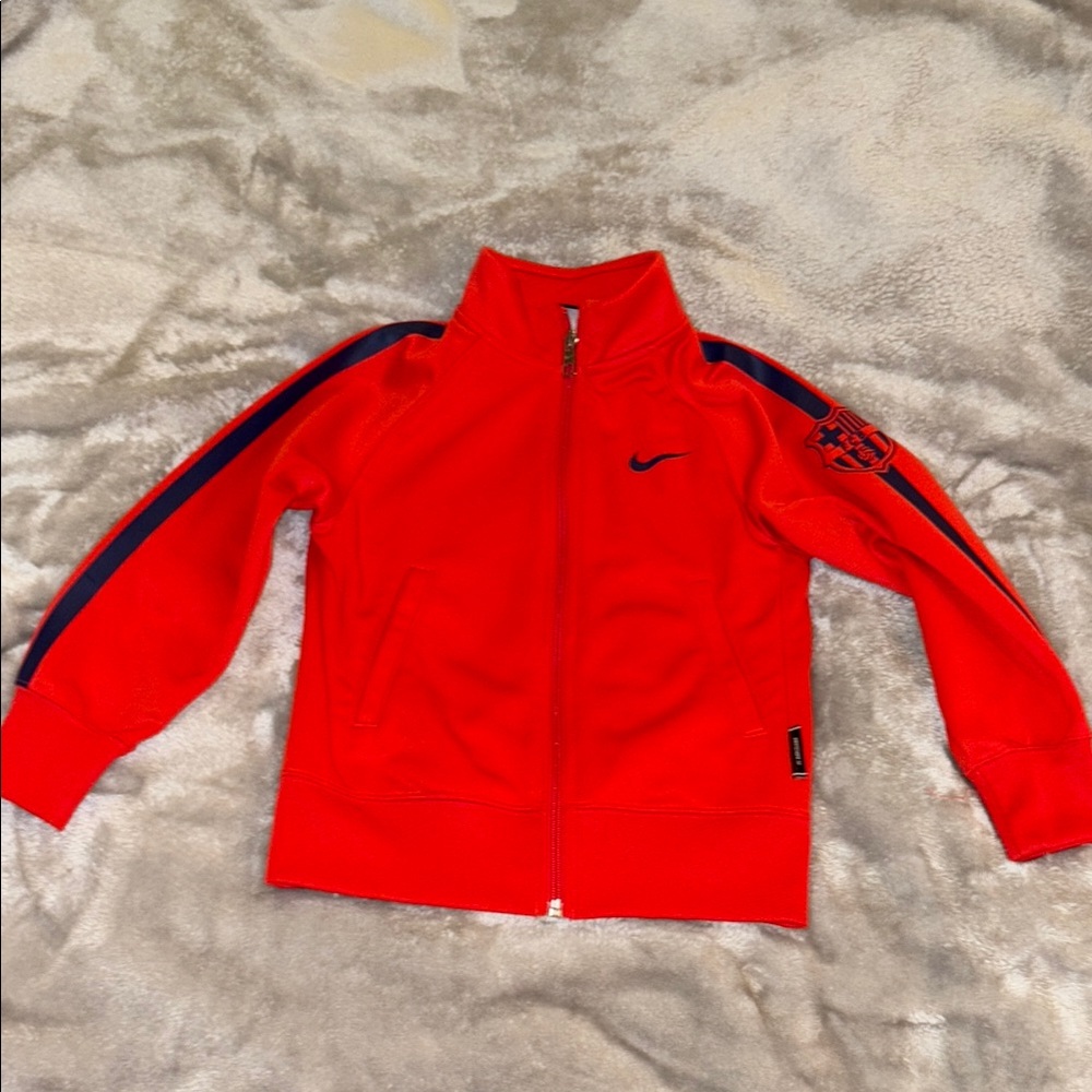 Nike Red Jacket with Navy Accents